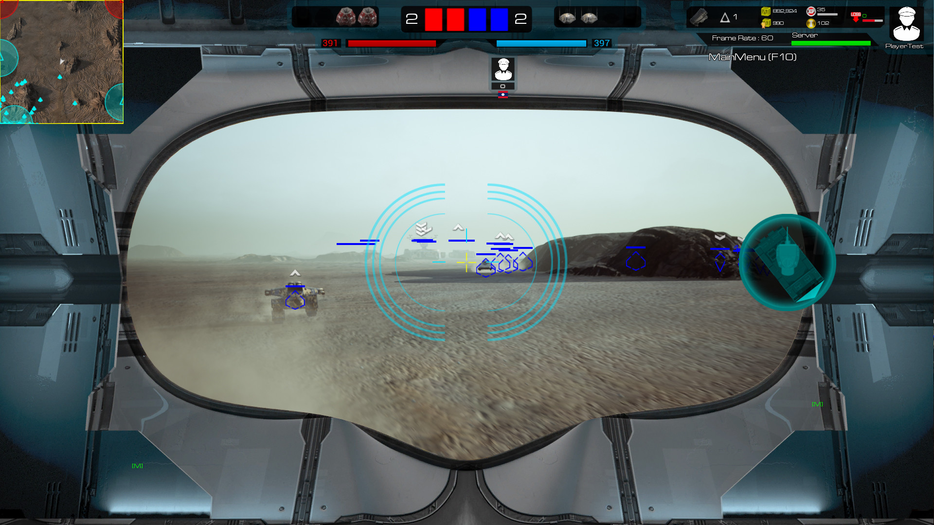 Direct control of a combat unit